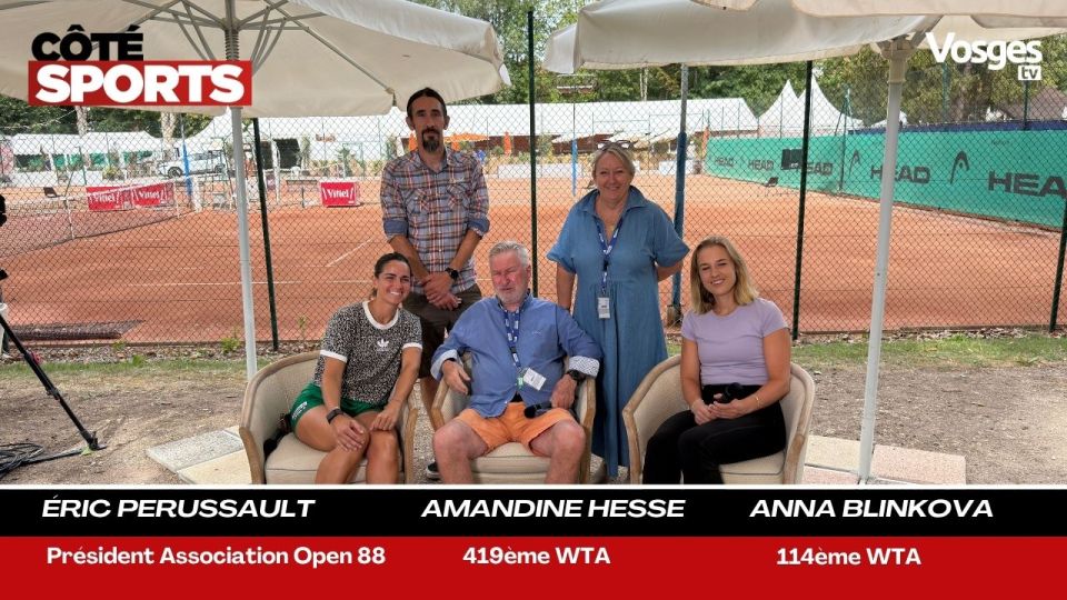 Côté sports avec Amandine Hesse, Anna Blinkova & Eric Perussault