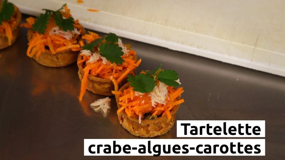A feu doux : La Marmite Beaujolaise #01 Tartelette crabe, algues et carottes 