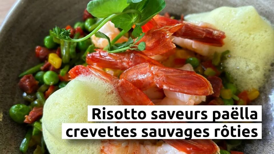 A feu doux : La Réserve #03 Risotto saveurs paëlla, crevettes sauvages rôties