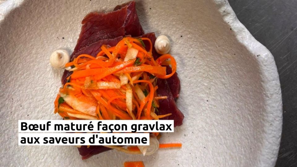 A feu doux : Âmes Soeurs #2 Bœuf maturé façon gravlax aux saveurs d'automne