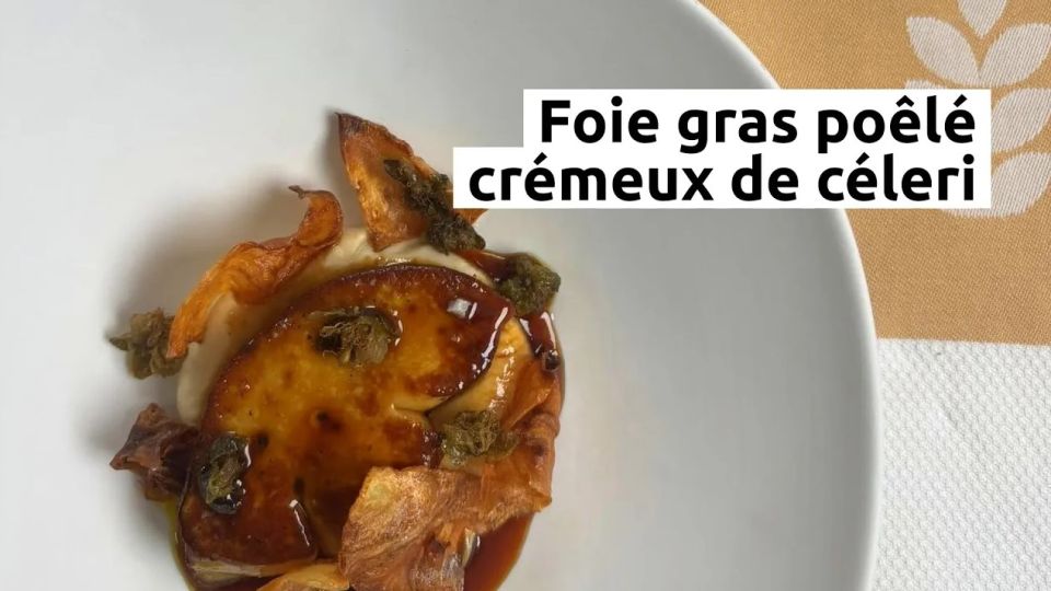 A feu doux : La Mangeoire #1 Foie gras poêlé et crémeux de céleri