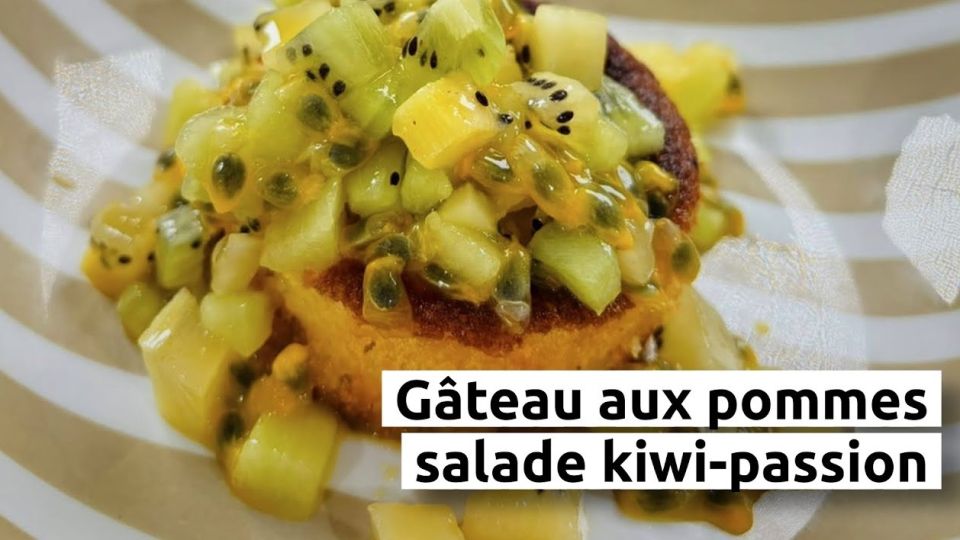 A feu doux : Mimi Cuisine #5 Gâteau aux pommes et salade kiwi-passion