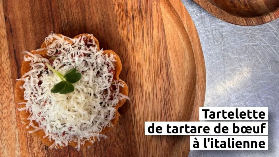 A feu doux : Aime #01 Tartelette de tartare de bœuf à l'italienne