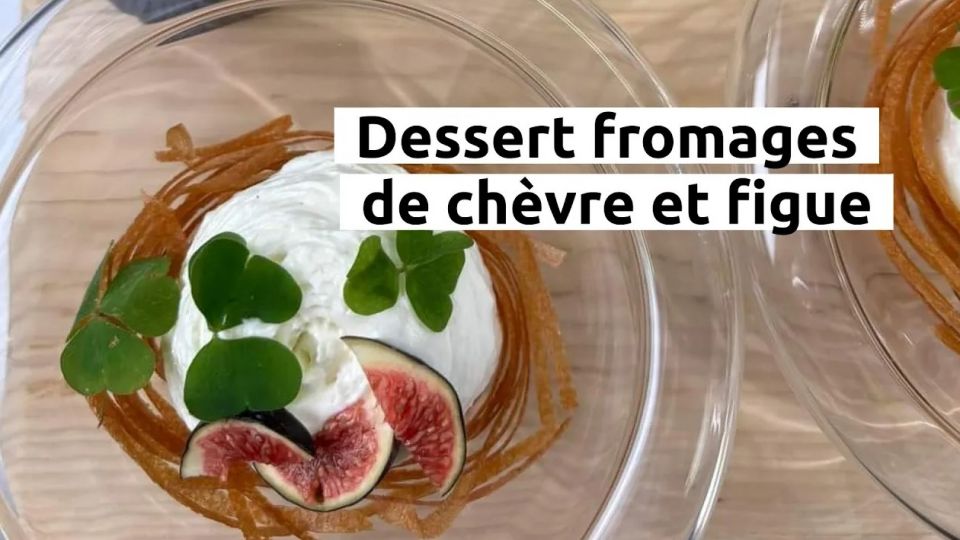 A feu doux : Les jardins de Sophie #05 Dessert fromages de chèvre et figue