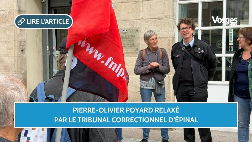 Pierre-Olivier Poyard relaxé par le tribunal correctionnel d’Épinal