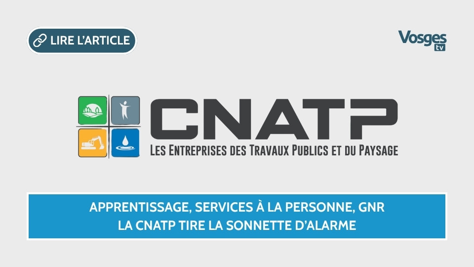Apprentissage, services à la personne, GNR : la CNATP tire la sonnette d’alarme