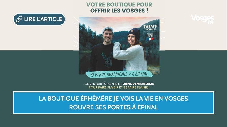 La boutique éphémère Je Vois la Vie en Vosges rouvre ses portes à Épinal