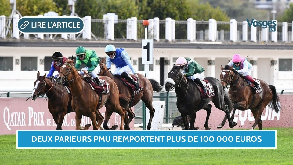 Deux parieurs PMU remportent plus de 100 000 euros