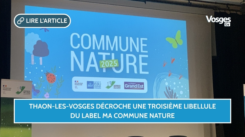 Thaon-les-Vosges décroche une troisième libellule du label Ma Commune Nature