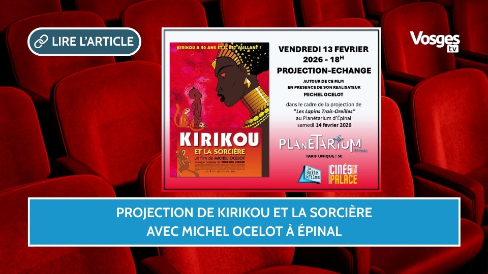 Projection de Kirikou et la sorcière avec Michel Ocelot à Épinal