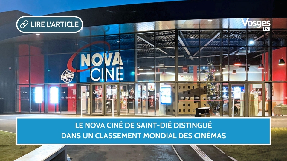 Le Nova Ciné de Saint-Dié distingué dans un classement mondial des cinémas