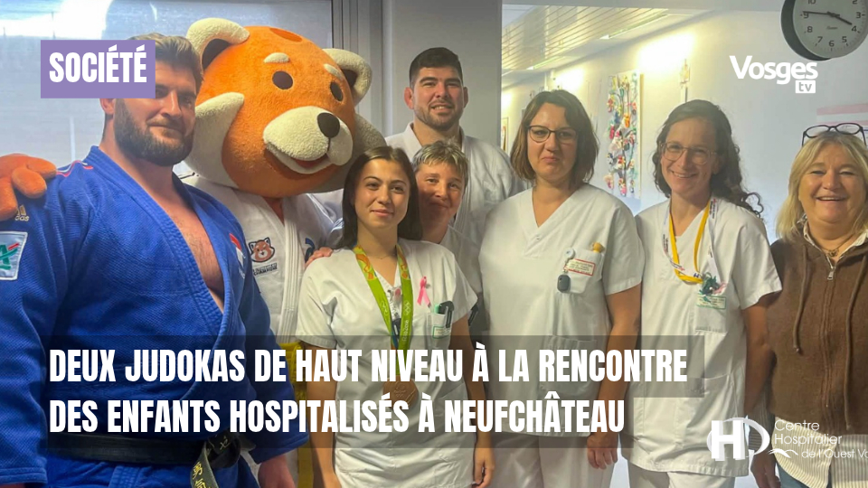 Deux judokas de haut niveau à la rencontre des enfants hospitalisés à Neufchâteau